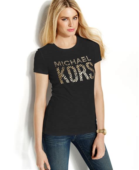 michael kors t shirts for women|Michael Kors black shirt women.